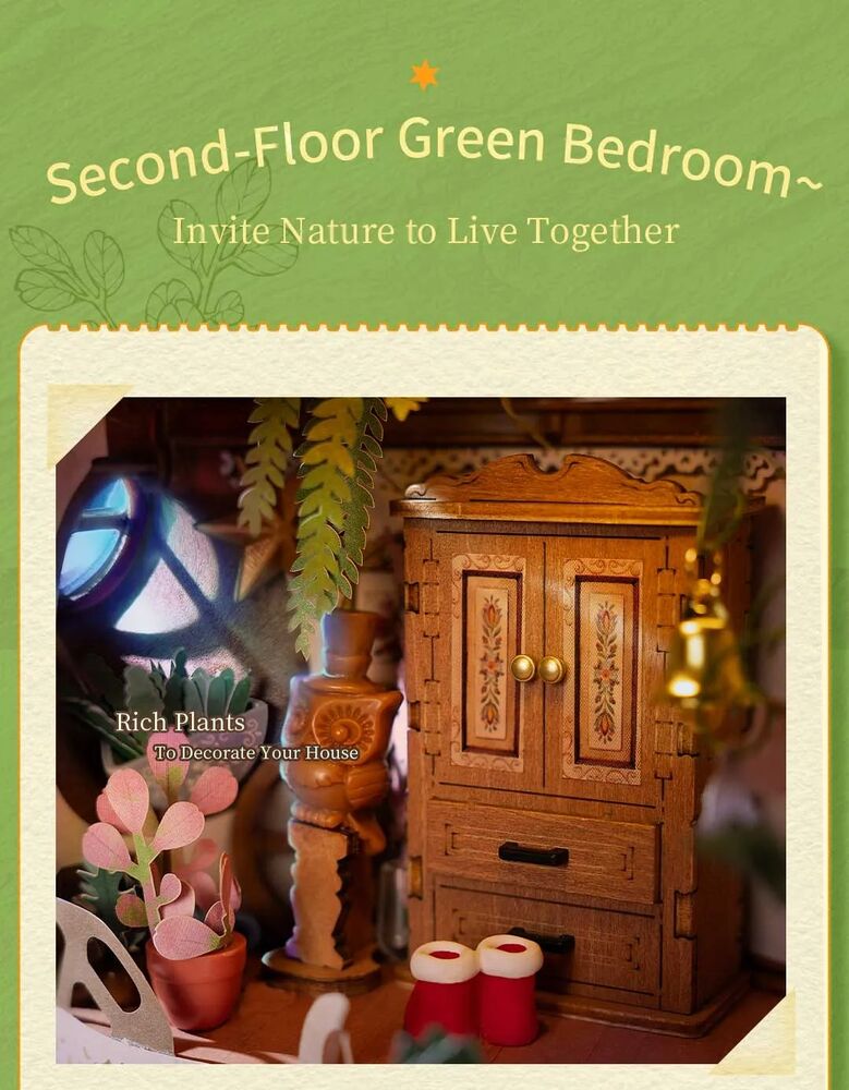 Rolife Wooden Model - DIY Miniature House Fairytale Tree House