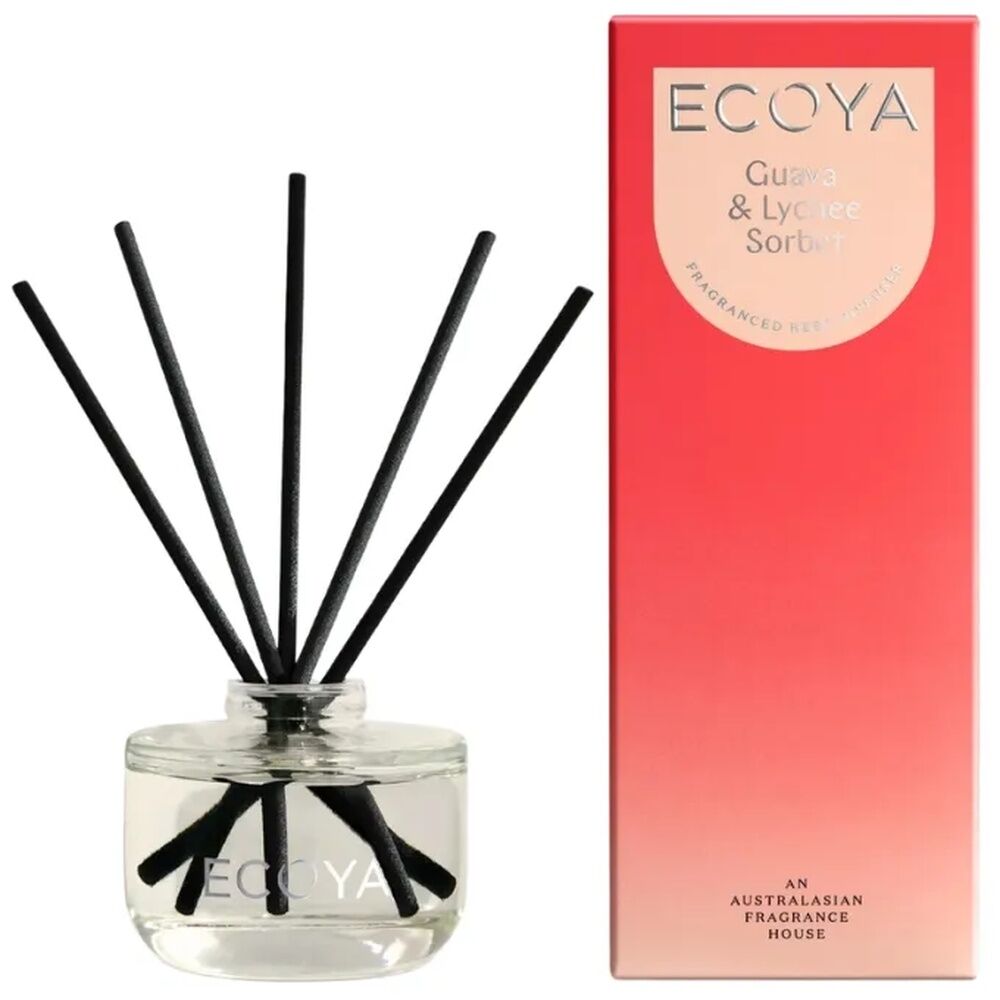 Ecoya Mini Reed Diffuser - Guava & Lychee Sorbet