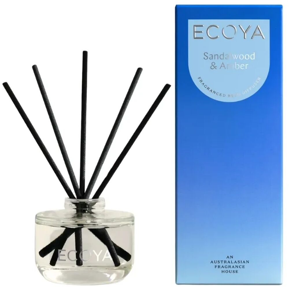 Ecoya Mini Reed Diffuser - Sandalwood & Amber