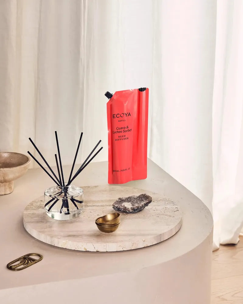 Ecoya Reed Diffuser Refill - Guava & Lychee Sorbet