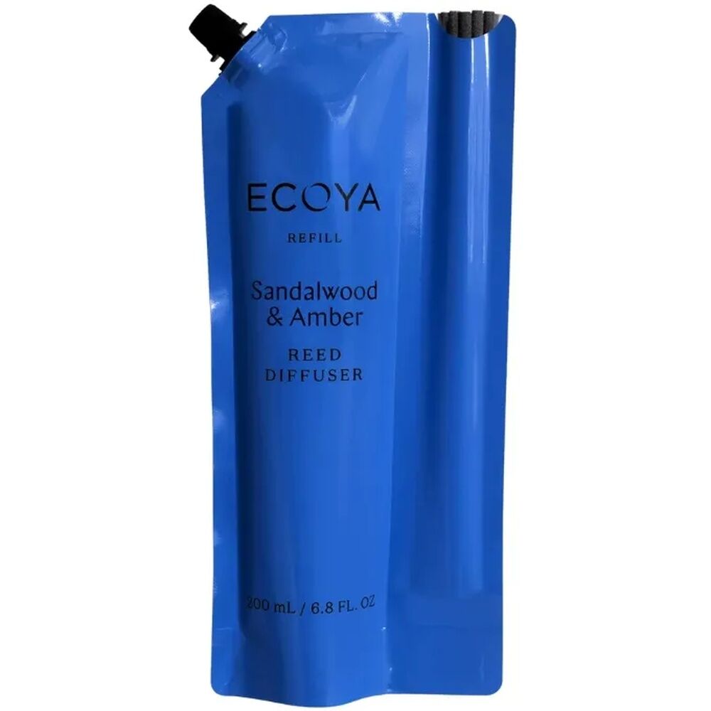 Ecoya Reed Diffuser Refill - Sandalwood & Amber