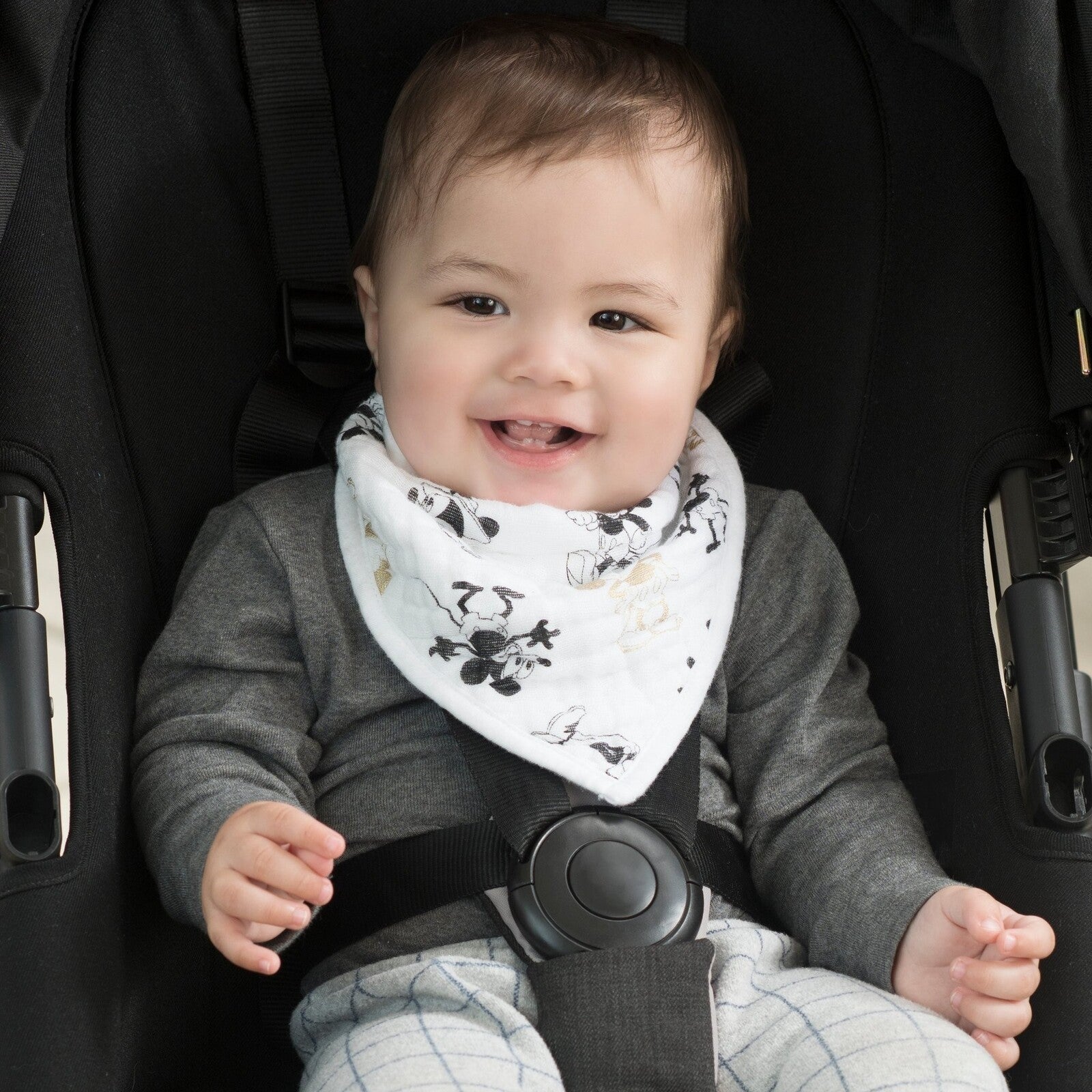 aden & anais Disney Limited Edition Bandana Bib - Mickey's 90th Classic Metallic
