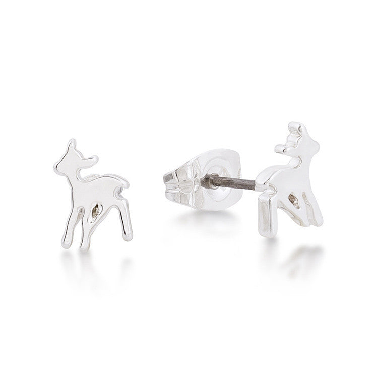 Couture Kingdom - Disney Junior - Bambi Stud Earrings White Gold