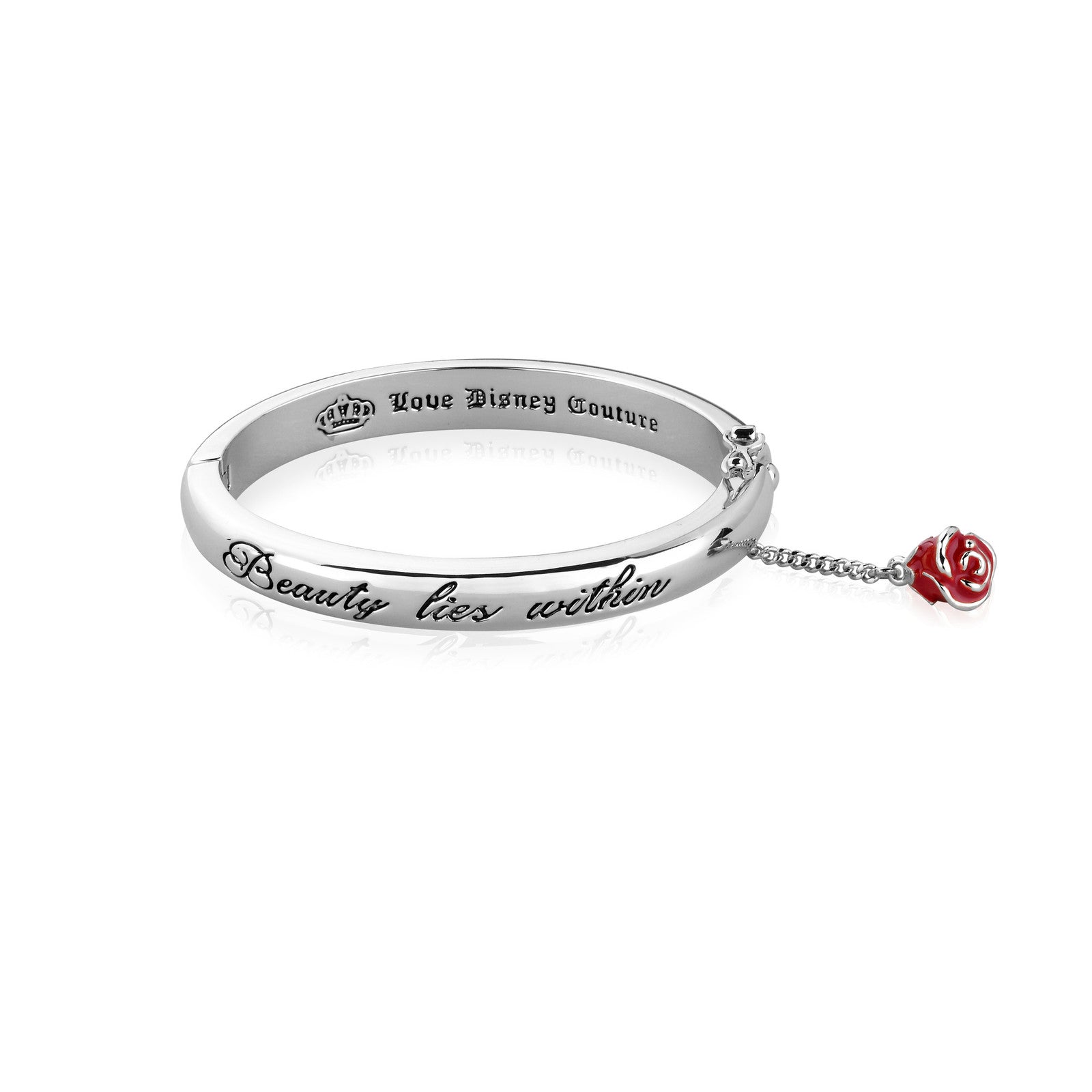 Disney Couture Kingdom - Beauty and the Beast - Beauty Lies Within Bangle Junior White Gold