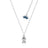 Couture Kingdom - Disney Junior - Beauty and the Beast Cogsworth Necklace White Gold