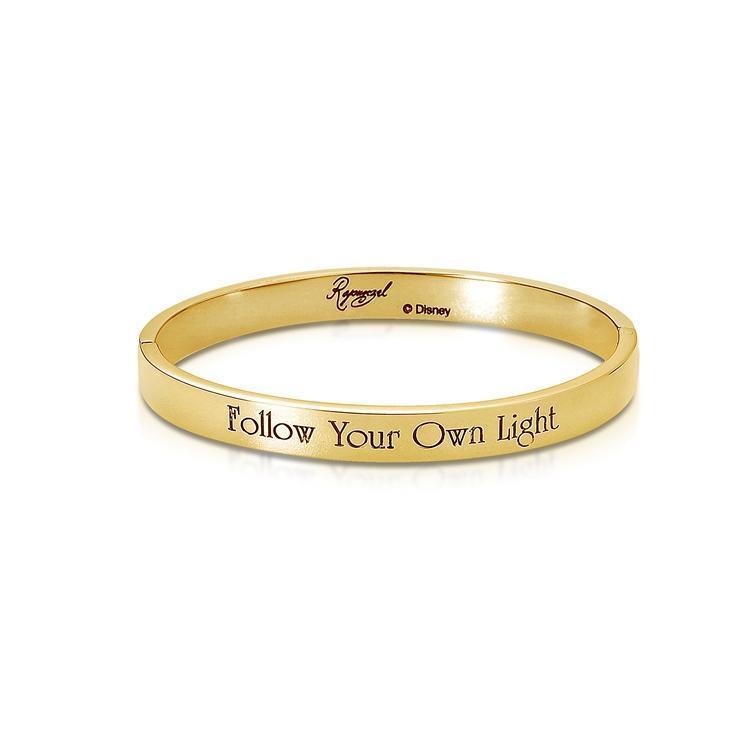 Couture Kingdom - Disney Junior - Tangled Rapunzel Follow Your Own Light Bangle Yellow Gold