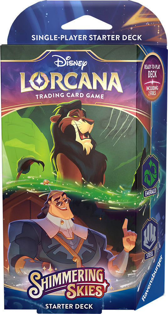 Disney Lorcana - S5 Shimmering Skies - Starter Deck B - Emerald & Steel