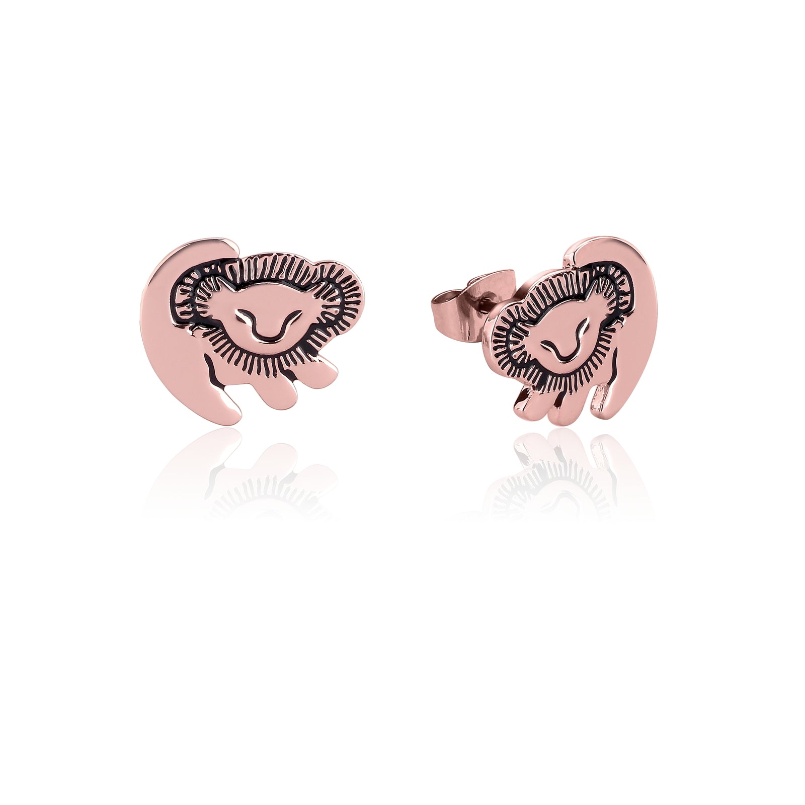 Couture Kingdom - Disney - The Lion King Simba Stud Earrings Rose Gold