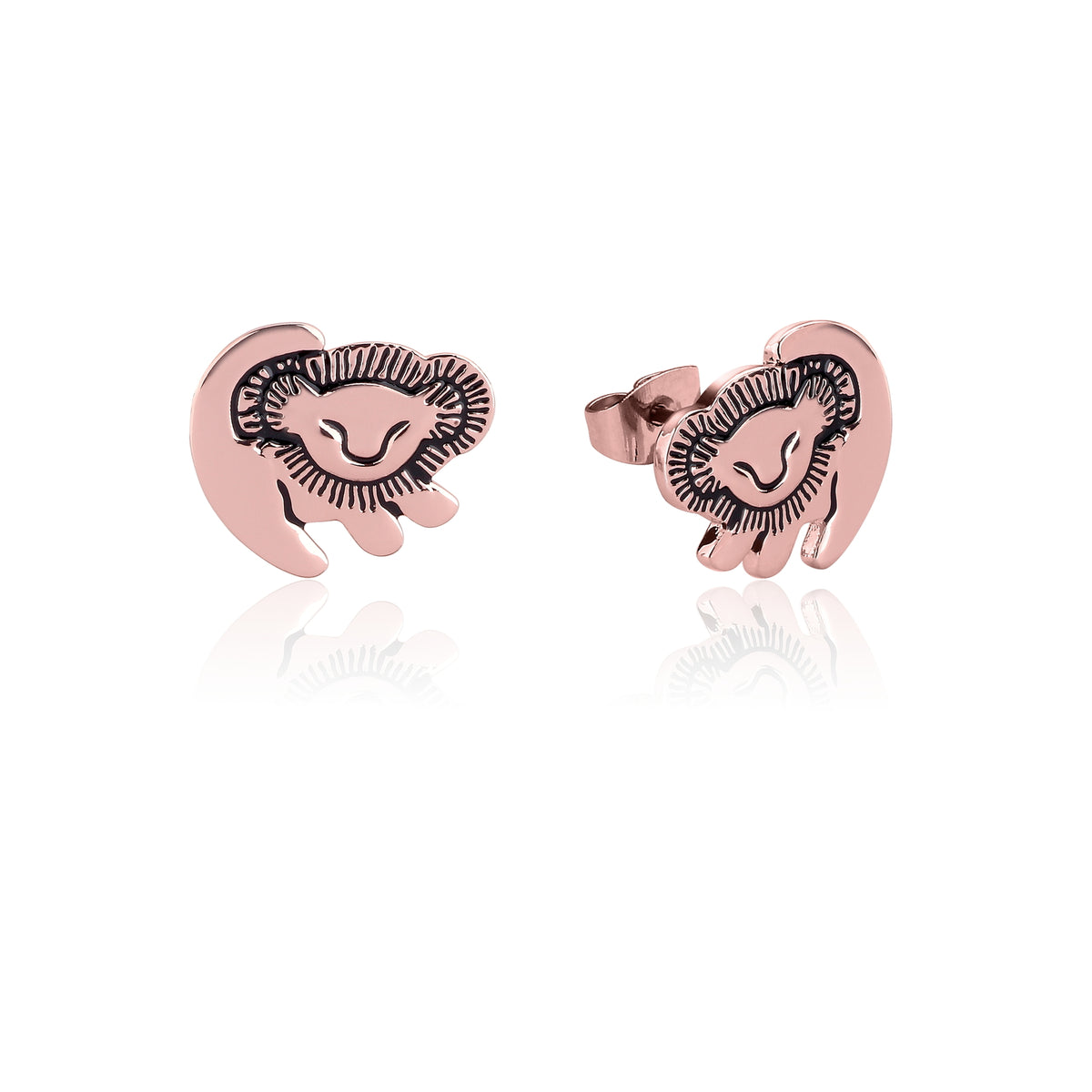 Couture Kingdom - Disney - The Lion King Simba Stud Earrings Rose Gold