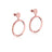 Disney Couture Kingdom - The Lion King - Hear Me Roar Hoop Earrings Rose Gold