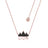 Couture Kingdom - Disney - The Lion King Crown Necklace Rose Gold
