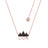 Couture Kingdom - Disney - The Lion King Crown Necklace Rose Gold