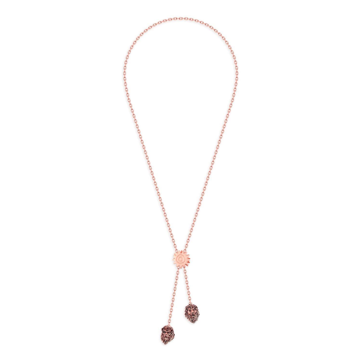 Couture Kingdom - Disney - The Lion King Simba Vs Scar Necklace Rose Gold
