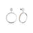 Couture Kingdom - Disney - The Lion King Hear Me Roar Hoop Earrings White Gold