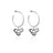 Couture Kingdom - Disney - The Lion King Simba Hoop Earrings White Gold