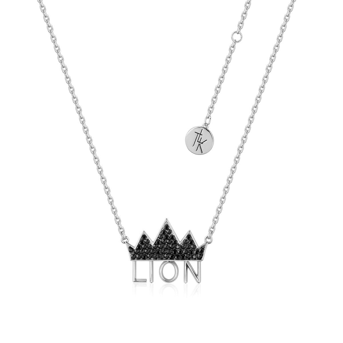 Couture Kingdom - Disney - The Lion King Crown Necklace White Gold