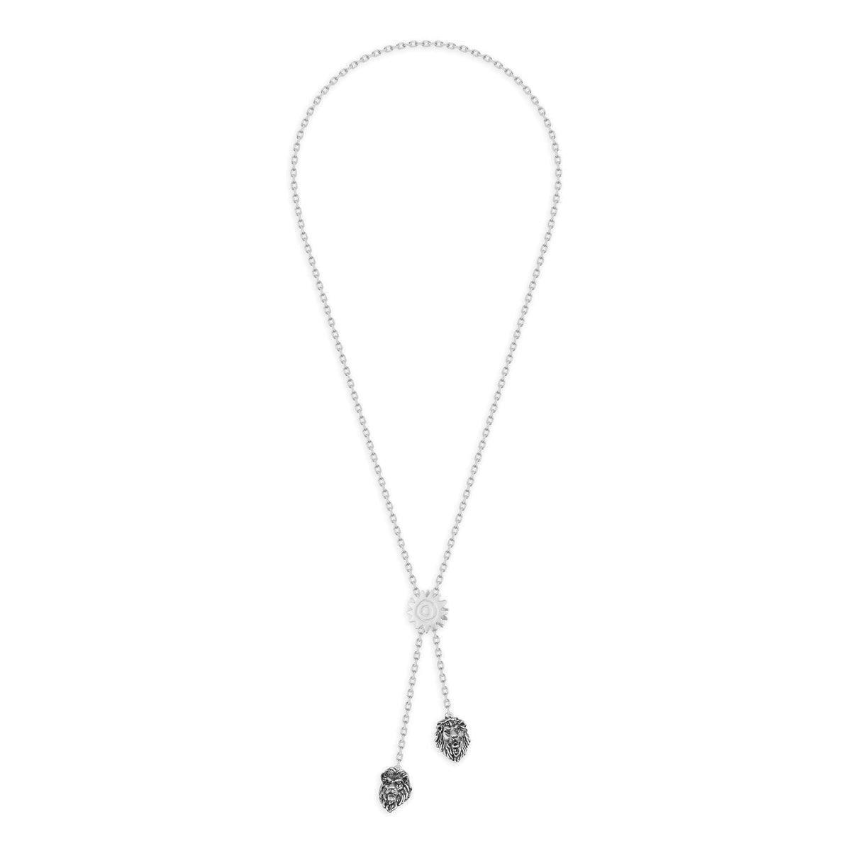 Couture Kingdom - Disney - The Lion King Simba Vs Scar Necklace White Gold