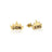 Couture Kingdom - Disney - The Lion King Crown Stud Earrings Yellow Gold