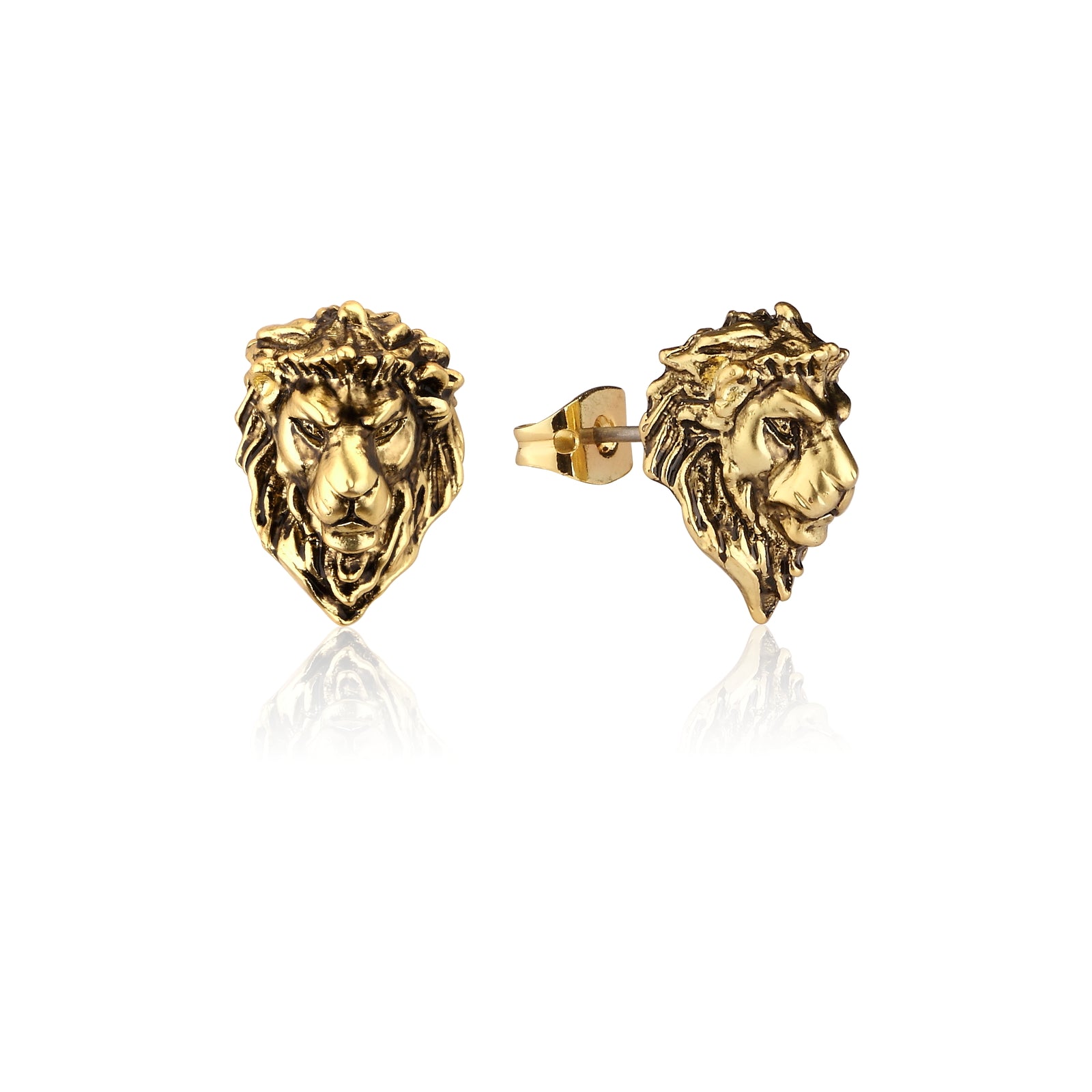 Couture Kingdom - Disney - The Lion King Adult Simba Stud Earrings Yellow Gold