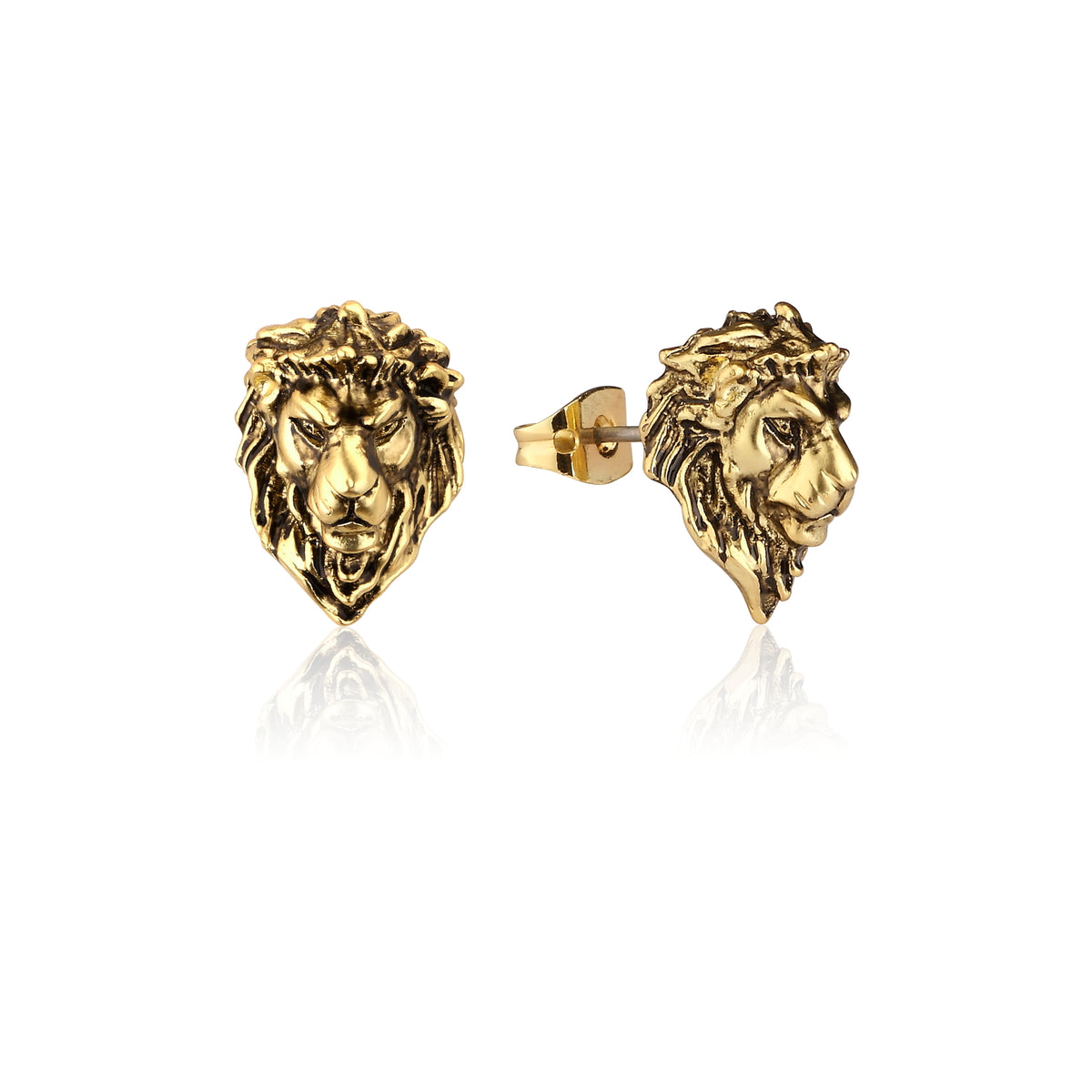 Couture Kingdom - Disney - The Lion King Adult Simba Stud Earrings Yellow Gold
