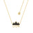 Couture Kingdom - Disney - The Lion King Crown Necklace Yellow Gold