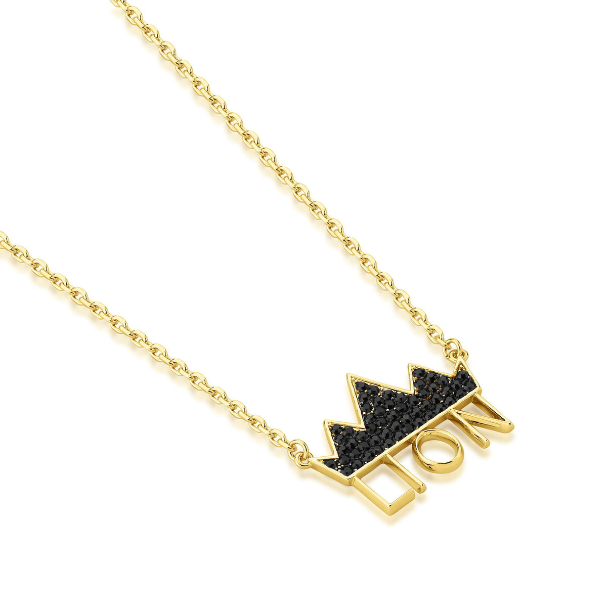 Couture Kingdom - Disney - The Lion King Crown Necklace Yellow Gold