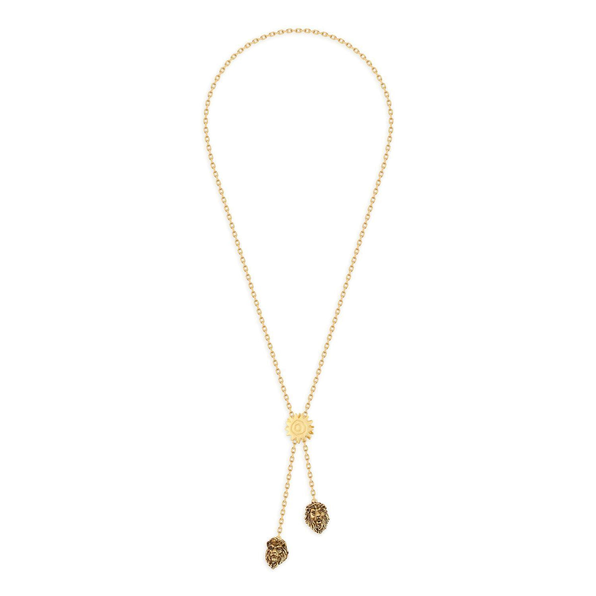 Couture Kingdom - Disney - The Lion King Simba Vs Scar Necklace Yellow Gold