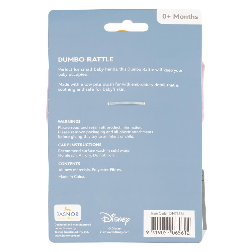 Disney Baby Once Upon A Time Rattle - Dumbo