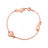 Couture Kingdom - Disney - Alice In Wonderland Heart Bracelet Rose Gold