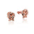 Disney Couture - Beauty and the Beast - Enchanted Rose Crystal Stud Earrings Rose Gold