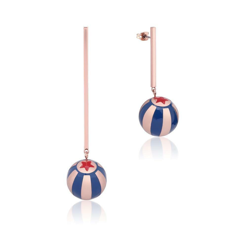 Couture Kingdom - Disney - Dumbo Circus Ball Drop Earrings Rose Gold