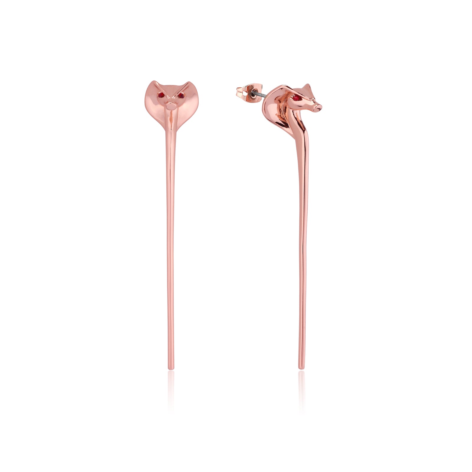 Couture Kingdom - Disney - Aladdin Jafar Snake Staff Earrings Rose Gold