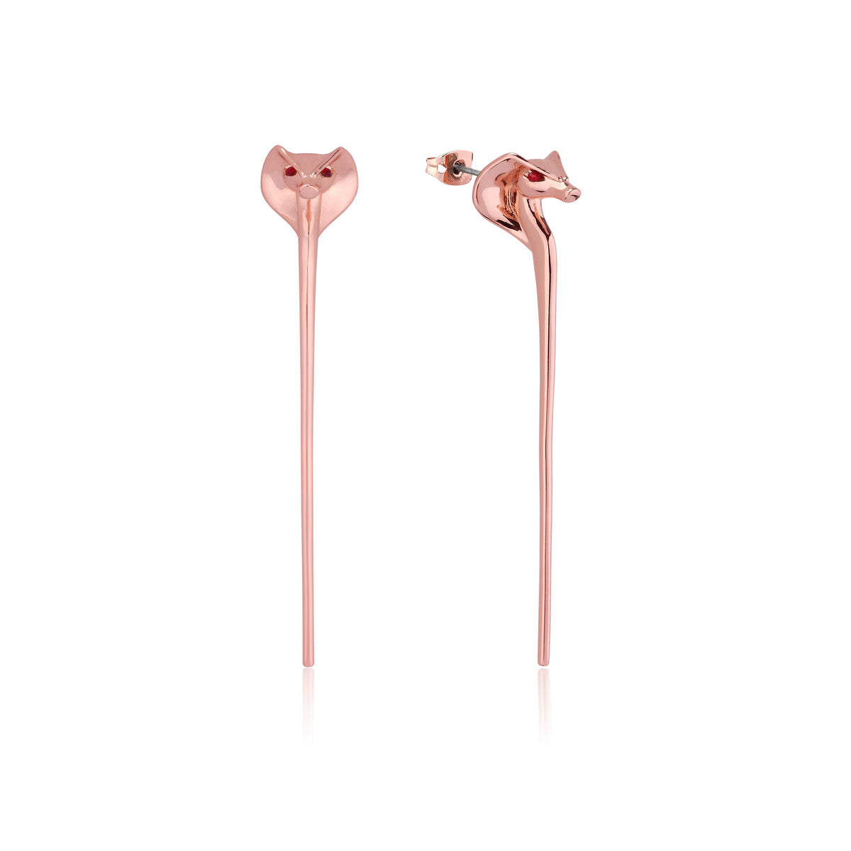 Couture Kingdom - Disney - Aladdin Jafar Snake Staff Earrings Rose Gold