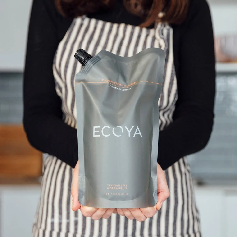 Ecoya Kitchen Dish Liquid Refill - Tahitian Lime & Grapefruit