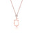 Disney Couture Kingdom - Aladdin - Genie Outline Necklace Rose Gold