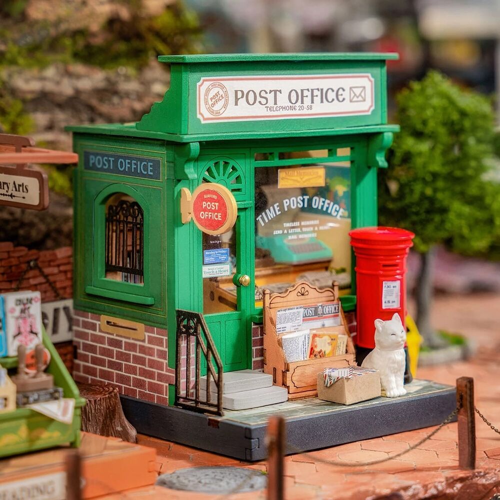 Rolife Wooden Model - DIY Miniature House Century Post Office