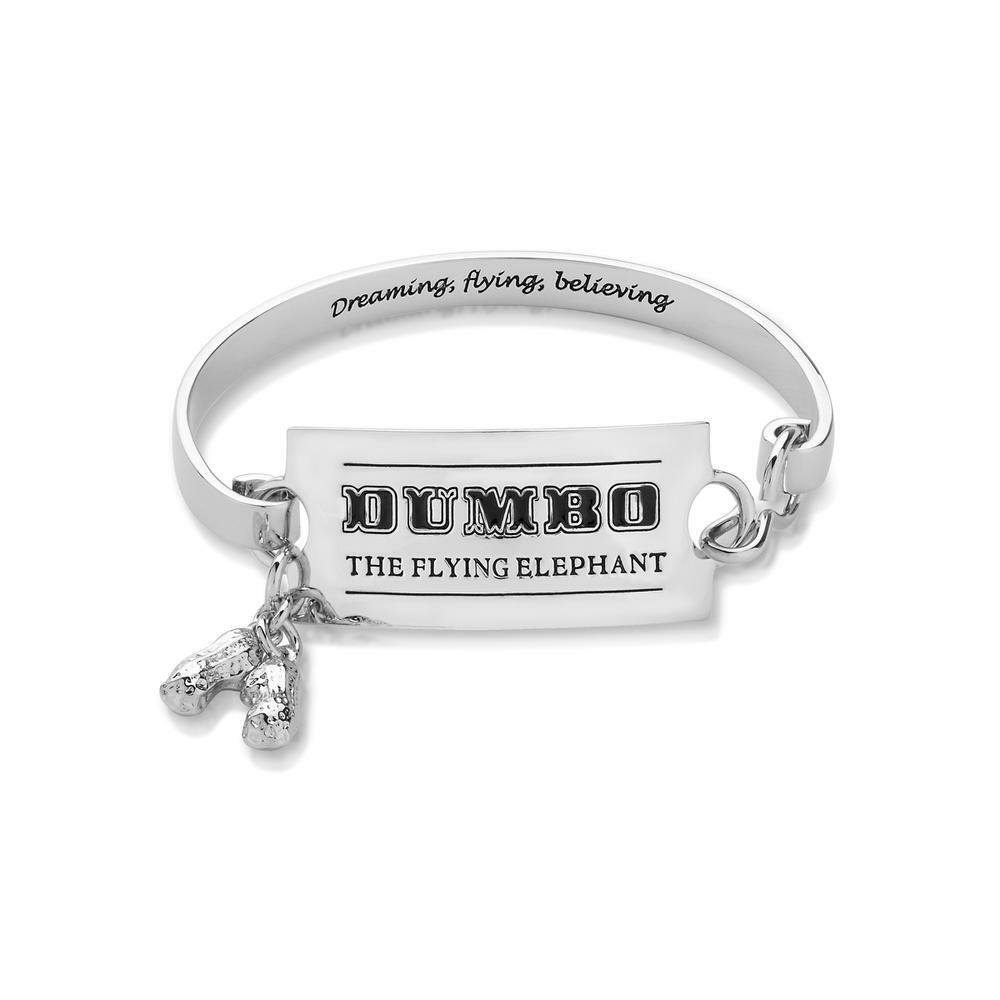 Couture Kingdom - Disney - Dumbo Flying Elephant Circus Ticket Bangle White Gold
