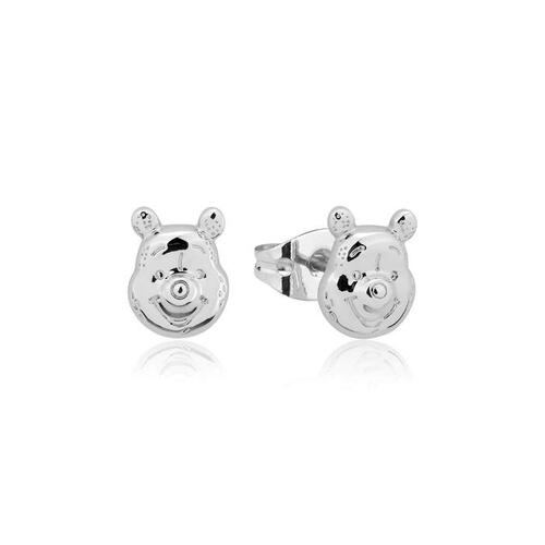 Couture Kingdom - Disney - Winnie the Pooh - Pooh Stud Earrings White Gold