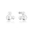 Couture Kingdom - Disney D100 - Mickey Mouse Statement Stud Earrings White Gold