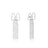 Couture Kingdom - Disney D100 - Minnie Mouse Crystal Bow Drop Earrings White Gold