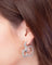 Couture Kingdom - Disney D100 - Mickey Mouse Crystal Hoop Earrings White Gold