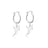 Couture Kingdom - Disney D100 - Tinker Bell Charm Hoop Earrings White Gold
