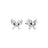 Disney Couture Kingdom - Lilo & Stitch - Angel Stud Earrings Silver
