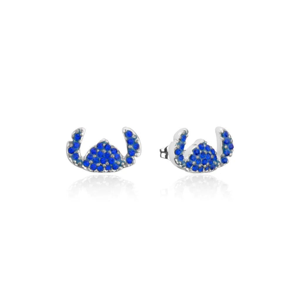 Couture Kingdom - Disney - Lilo & Stitch Crystal Silhouette Stud Earrings Silver