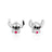 Couture Kingdom - Disney - Lilo & Stitch Heart Stud Earrings Silver
