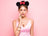 Couture Kingdom - Disney - Minnie Mouse Ears Necklace White Gold