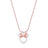 Couture Kingdom - Disney - Minnie Mouse Crystal with Bow Necklace Rose Gold