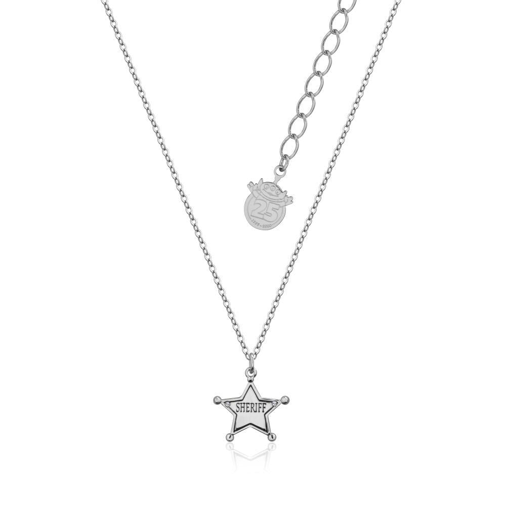 Couture Kingdom - Disney - Toy Story Sheriff Woody Necklace White Gold