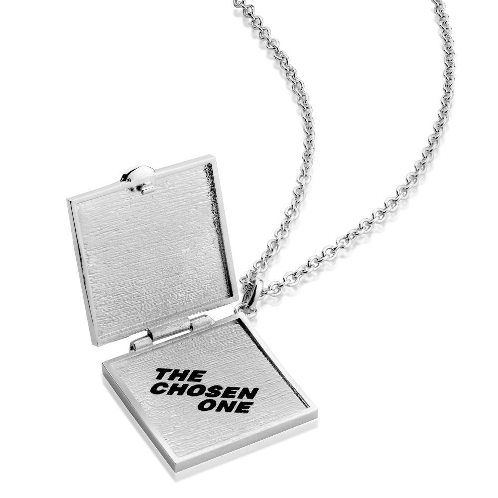 Couture Kingdom - Disney - Toy Story Pizza Planet Box Necklace White Gold