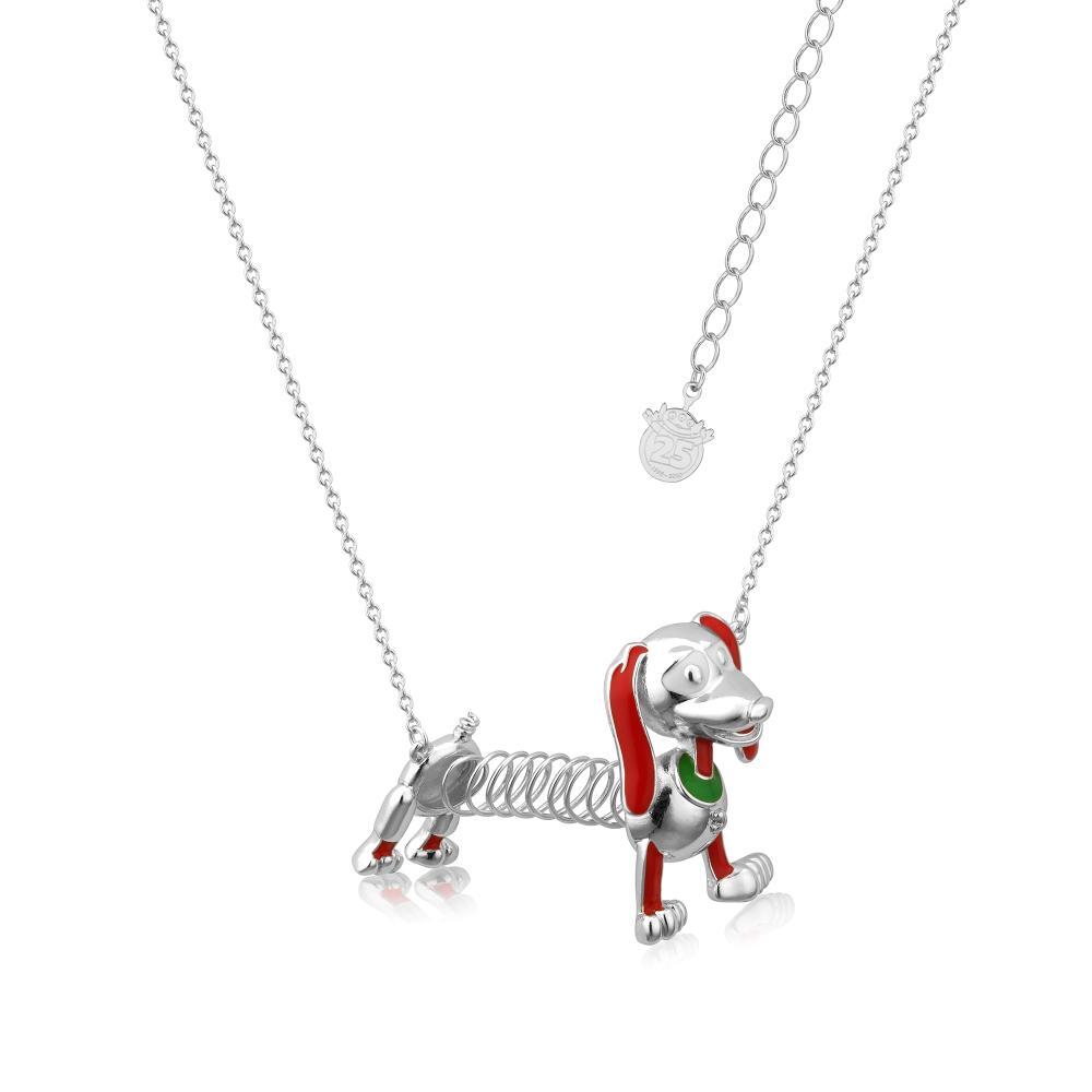 Couture Kingdom - Disney - Toy Story Slinky Dog Necklace White Gold